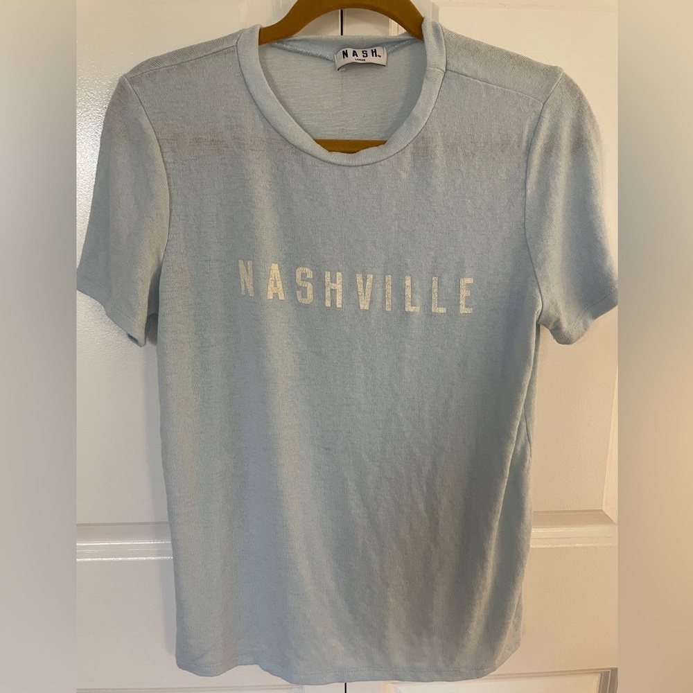 Like New Baby Blue Nashville Shirt